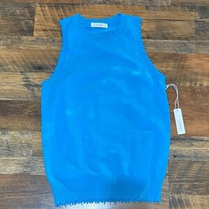 Six/Fifty Vibrant Blue Sleeveless Top‎